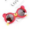 Procesamiento de Gran Venta-Gafas de Sol de Silicona para Niños Gafas Polarizadas de Oso de Dibujos Animados Suaves Gafas de Sol Anti-UV