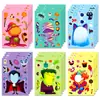 6 Hojas/Paquete Vampiro Momia Calabaza Creativo DIY Expresión Cambia Caras Pegatinas Transfronterizas Halloween Rompecabezas Pegatinas