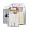 Bolsa de Empaque Transparente de PVC Portátil, Bolsa de Almacenamiento de Champú y Acondicionador de PVC con Broche de Presión, Bolsa de Regalo Promocional de Plástico de PVC