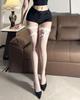 Calcetines Sexy de Encaje Hasta la Rodilla, Calcetines de Liga Pura Pasión, Atractivos Uniformes Sexys, Calcetines Lindos con Moño, Calcetines de Liga