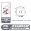 Tapa Final de Acrílico 1515/2020/3030/40 Accesorios para Perfil de Aluminio Pie de Tapón Decorativo Transparente de Color Mate