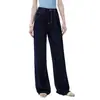 Jeans 2025 Feminino Primavera Design de Dobra Dupla Perna Larga Anti-Rugas Liso Original Vaca Sem Cair Calças Mop