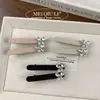 Corea del Sur Clip de Pato de una Palabra Elegante Sencillo con Lazo de Pedrería Clip para Flequillo Estilo de Alta Gama Versátil Accesorios para el Cabello Laterales para Mujer