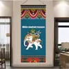 Tíbet Thangka Estatua de Buda Tela Colgante Tela de Pared Tela de Fondo Sala de Estar Pasillo Tapicería de Tela Decoración de Pared Pintura Colgante de Ópera del Tíbet