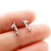 Aretes Pequeños Estilo Coreano Ins Estilo Japonés-Coreano Acero Inoxidable Personaje de Dibujos Animados Mini Sirena Uñas para Hueso de la Oreja Aretes Pequeños