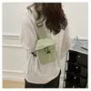 Bolsa Pequena de Verão para Mulheres 2025 Nova Bolsa de Lona Bolsa de Peito Mochila de Viagem Unissex Bolsa Transversal Casual Simples e Versátil