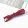 Grampo de cabelo vermelho de Ano Novo feminino franja lateral grampo de cabelo com franja desfiada adorno de cabeça grampo de bico de pato para a testa de Ano Novo grampo lateral