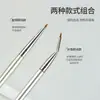 Pincel Chanfrado para Delineador para Detalhes Finos sob as Pálpebras e Cantos Internos dos Olhos, Pincel de Maquiagem Especializado