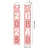 Temporada de Graduación de Amazon Transfronteriza Pareados Clase de 2026 Banderines Colgantes para Fiesta Cortinas para Puerta Cintas de Graduación 2026