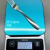 Fabricante Fuente Transfronteriza Juego de Cubiertos de Acero Inoxidable 410 con Mango Curvo para Cuchara y Tenedor para Cocina Occidental, Adecuado para Uso Doméstico y Comercial, Grandes Cantidades Disponibles para Envío Inmediato