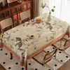 Toalha de Mesa de Luxo Leve de Alta Qualidade Impermeável e à Prova de Óleo Estilo Retro Americano Dopamina Tapete para Mesa de Jantar Estilo Ins Toalha de Mesa para Mesa de Centro