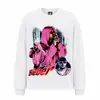 Camiseta Retrô Manga Longa Filme Scarface Impressão Digital Direta Solta Algodão de Xinjiang Gola Redonda Top Outono Inverno Masculino