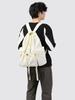 Nueva Mochila con Cordón de Gran Capacidad Mochila Simple Ligera Bolsa Plisada con Cordón Mochila de Viaje para Exteriores