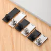 Placa de Cierre de Acero Inoxidable Cerradura de Cajón con Placa de Cierre Cerradura de Gabinete Pestillo Eléctrico para Gabinete Cerradura de Archivador Cerradura Antirrobo Negra
