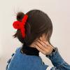 Horquilla peluda suave de otoño e invierno para niña de Corea del Sur, pinza para el pelo de felpa en la parte trasera, pinza para el pelo, tocado, pinza de tiburón