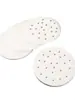 Papel para Cozimento a Vapor Redondo e Quadrado para Cozinhar Pães e Pães no Vapor, Folhas de Papel Oleado Descartáveis, Papel para Cozimento a Vapor, Papel de Silicone para Air Fryer