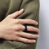 Joyería popular transfronteriza cadena para hombre anillo de descompresión giratorio de acero inoxidable tamaño estándar de EE. UU. opcional combinación multicolor