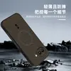 Adequado para Google Pixel 11Proxl Capa de Telefone Magnética com Padrão Triangular e Textura 3D de Couro 10A Capa Protetora Anti-Queda