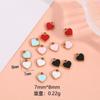 Corazón Goteando Aceite Colgante en Forma de Corazón Accesorios para el Cabello Pulsera Pendientes Collar Accesorios para Joyería DIY Material Pendientes Estilo Coreano