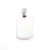 Fabricante Original Acero Inoxidable Etiqueta de Identificación Collar Hombres Acero de Titanio Etiqueta Militar Colgante en Blanco Venta Caliente Transfronteriza