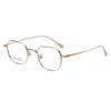 Montura de gafas de titanio puro con números y altura lateral ancha, gafas de patada, gafas planas de titanio, caja pequeña, montura de gafas para miopía de moda