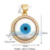 L55 nuevo popular europeo y americano Ojo de Diablo amuleto de la suerte ojo circón joyería creativa DIY