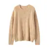 Estilo Suave y Perezoso, Hilo Multicolor, Ropa de Punto Consinee 100% Cachemira Pura para Mujer, Suéter Interior Grueso de Tres Hilos Cálido