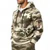 Moletom com capuz tático de trabalho ao ar livre para homens, resistente, forrado com fleece, camuflagem de selva, outono e inverno, esportivo, transfronteiriço europeu e americano, com bolso