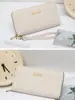 Nueva Moda Coreana Cartera Pequeña de Fragancia para Mujer Larga Simple Estudiante Ranura para Múltiples Tarjetas Portatarjetas de Gran Capacidad Billetera para Monedas