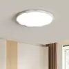 Lámpara de techo LED minimalista de color crema de espectro completo para habitaciones infantiles, dormitorios y salas de estar; Luminarias Zhongshan, hierro