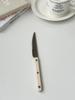 Cuchillo, Tenedor y Cuchara Estilo Francés Ins Retro Mango de Acrílico de Sauce Acero Inoxidable 304 Vajilla Occidental