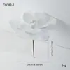 Nuevo adhesivo de tela flor de Navidad 24CM flor artificial guirnalda de árbol de Navidad vid arreglo de flores de terciopelo Decoración navideña
