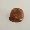 Gorra para Niños Bordada Oso Sonriente de la Suerte Nueva Moda Primavera y Otoño Niños y Niñas Aliento de Bebé Transpirable Niños Pico de Pato