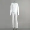 Conjunto de pijama de manga larga con cuello redondo y corbata, pantalón largo, estilo nuevo de otoño 2025, pijama de rayón, ropa de casa de comercio exterior para mujer