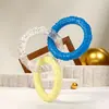 Brinquedo para pet transfronteiriço, anel de puxar de três cores para cachorro, indestrutível, para ranger os dentes, autoentretenimento, alívio do tédio, suprimentos para pets no atacado