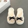Diseño de Moda Zapatillas Dulces Personalizadas con Lazo para Mujer 2025 Verano Nuevo Uso Exterior Sandalias Antideslizantes de Nube
