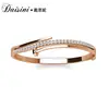 Pulsera de Plata de Ley S925 de Moda Elementos Swarovski Lujo Accesible Pulsera de Cristal Geométrico Pulsera de Gama Alta para Mujer