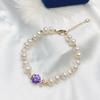 Sacude Voz Mano Rápida Internet Popular Moda Camelia Ojos de Sirena tian Ran Pulsera de Perlas de Agua Dulce Pulsera