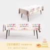 Mantel desechable de gasa para fiesta de cumpleaños infantil, mantel redondo rectangular, mantel, cubierta de mantel, arreglo decorativo