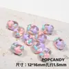 Cuentas Pintadas a Mano DIY Cuentas con Forma de Azufaifa Accesorios para Joyería Hechos a Mano Agujero Recto Colorido Dibujos Animados Lindos Pulsera de Verano Collar de Cuentas