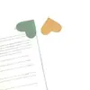 Marcador de Libros Nuevo en Forma de Corazón Modelo de Cuero Mini Portátil Regalo Marcador de Libros en Forma de Corazón Clip para Página de Libro Cubierta Protectora de Esquina de Libro