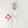Rosas de Lã Crochê Feitas à Mão Transfronteiriças, Rosa de Tricô Simulada Estilo Xinhongshu Produto Acabado, Presente Festivo