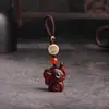 Chaveiro Pingente Ornamento Elefantinho de Sândalo para Carro Desenho Animado Fofo Presente para Homens e Mulheres