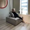 Sofá perezoso, sofá de tofu, combinación de bloque, apartamento de tamaño pequeño, estilo italiano, dormitorio individual de ocio simple, estilo rojo neto