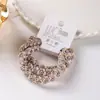 3 Gomas Elásticas Montadas en Tarjeta, Diademas Gruesas y Altamente Elásticas, Ligas para el Cabello Trenzadas con Cinta de Alta Gama, Ligas Sencillas para Recogido Alto
