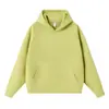 Sudadera con capucha de manga raglán de algodón con textura de diamante de 380 g y 40 s, capa de aire, sin cordón, sudadera con capucha, estampado