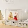Vitrina de Exhibición para Figuras Almacenamiento de Cajas Sorpresa Pop Mart Exhibición a Prueba de Polvo Soporte de Exhibición Acrílico Transparente Gabinete de Almacenamiento para Cajas Sorpresa
