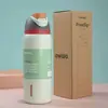 Taza Termo Popular Owala Transfronteriza de Acero Inoxidable 304 de Doble Capa para Frutas, de Aspecto Elegante, Gran Capacidad, Portátil, Taza de Rebote