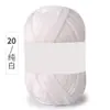 Hilo de Algodón Coreano de Leche de 4 Hebras, Lana Media, Bola de Hilo de Grosor Medio para Muñecas Hechas a Mano, Hilo para Crochet, Bola de Hilo Tejida a Mano