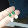 Joyería de Perlas Genuinas Naturales de Color Claro S925 Pendientes Chapados en Oro de 18K Joyería de Perlas Zhuji Venta al por Mayor